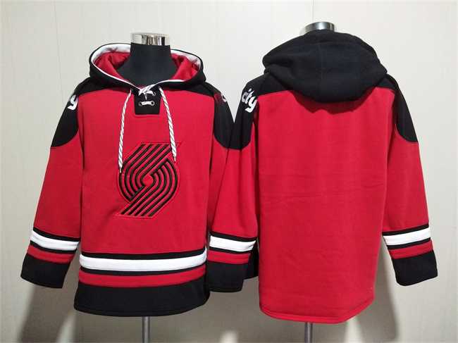 Men's Portland Trail Blazers Blank Red Lace-Up Pullover Hoodie,We sell and wholesale Men's Portland Trail Blazers Blank Red Lace-Up Pullover Hoodie on line form chian!